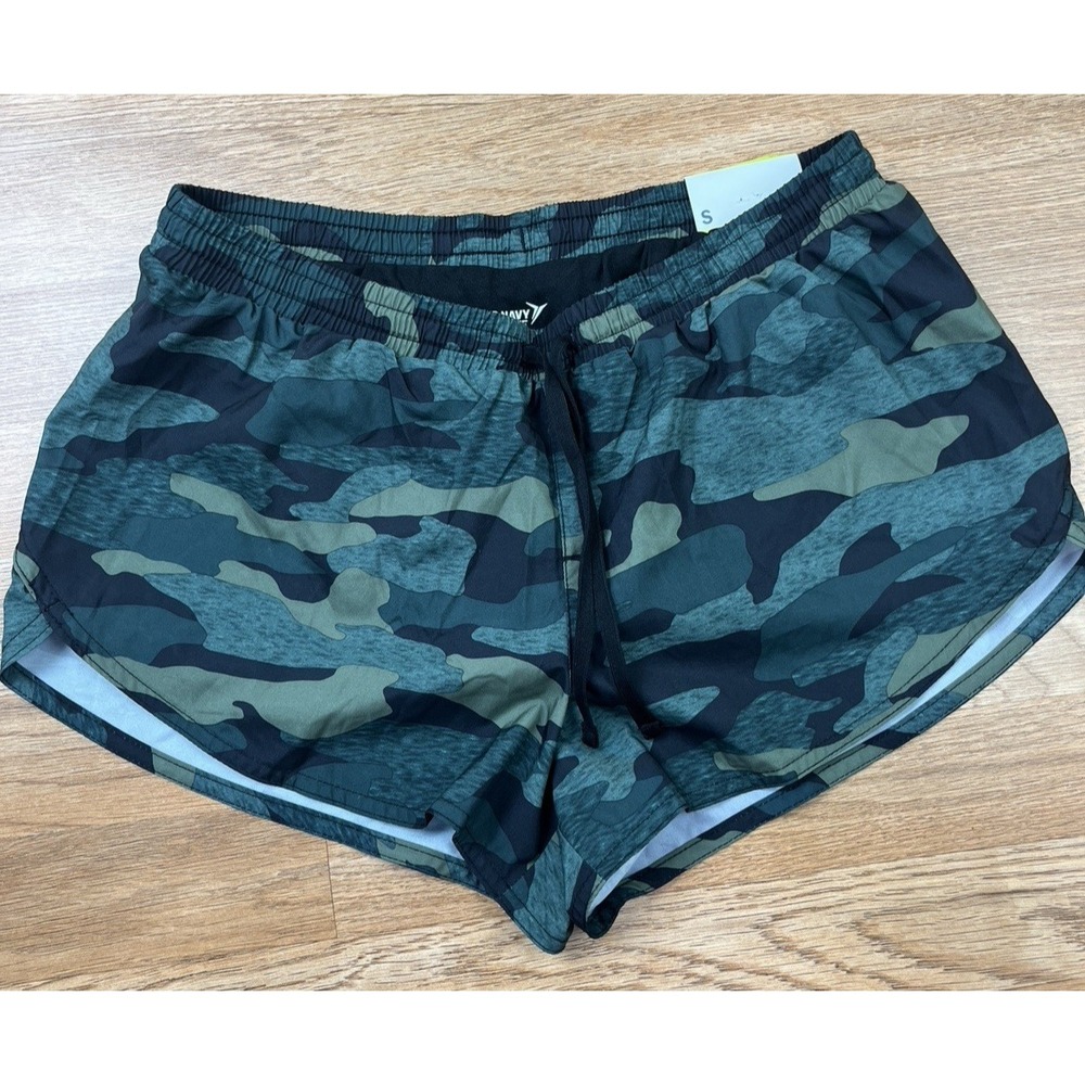 Old Navy Active Go-Dry Liner Camo Running Shorts Women's Small NEW